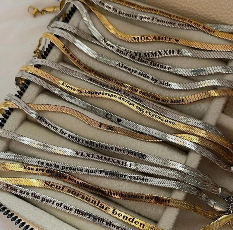 italyan zincir yilan lazer bileklik