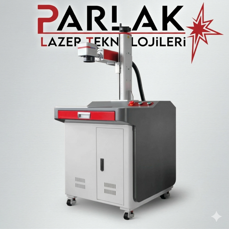 Lazer Yazı Makinesi 1 Parlak Lazer Teknolojileri Fiber Lazer Markalama ve Yazı Makinesi