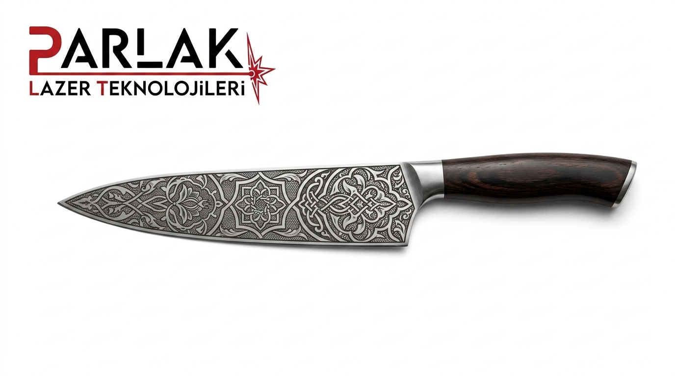 Bicak uzerune lazer gravur makinasi